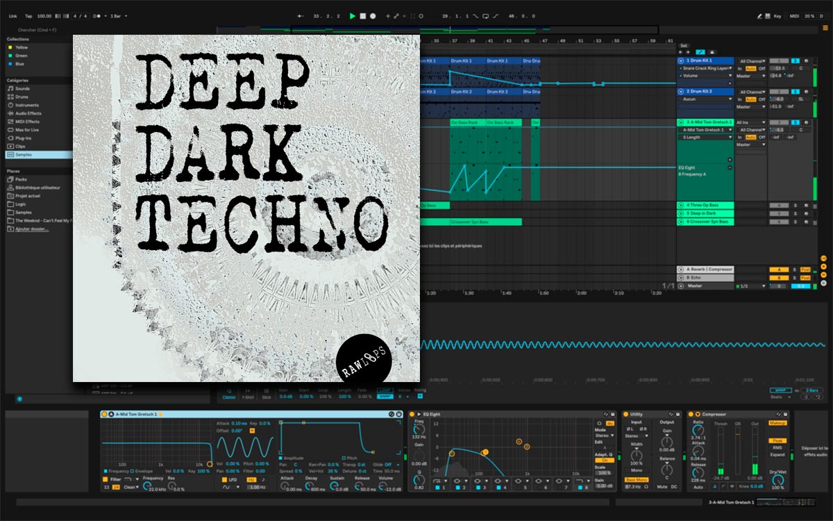 Raw Loops Deep Dark Techno Samples WAV