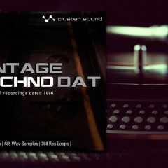 ClusterSound Vintage Techno DAT Wav-Rex2-Kontakt-Live