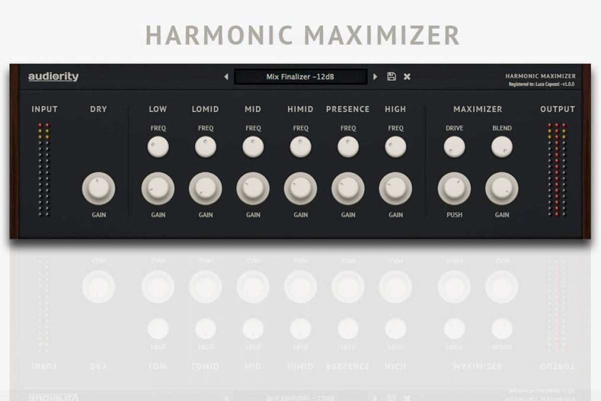 Audiority Harmonic Maximizer 1-1-2 VST-AAX WIN