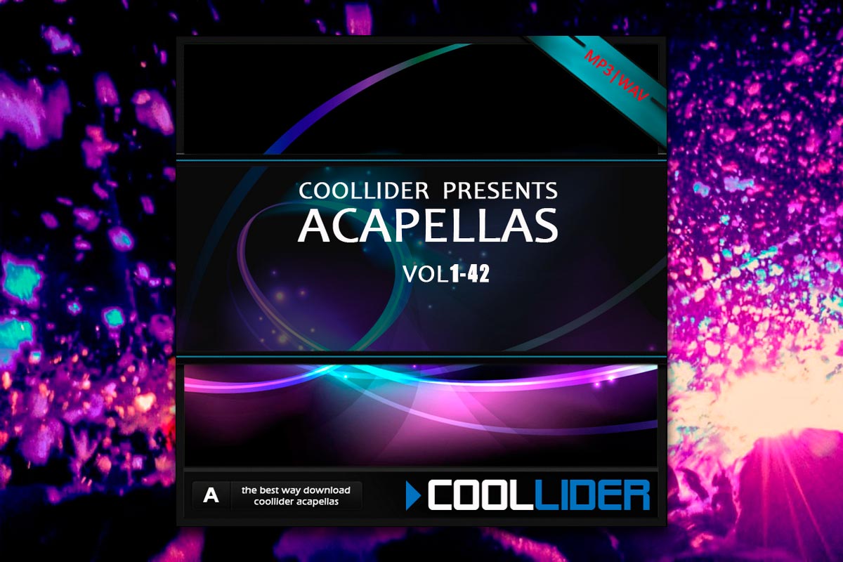 Coollider Acapellas vol 1-42 MP3-WAV-AIFF-MIDI