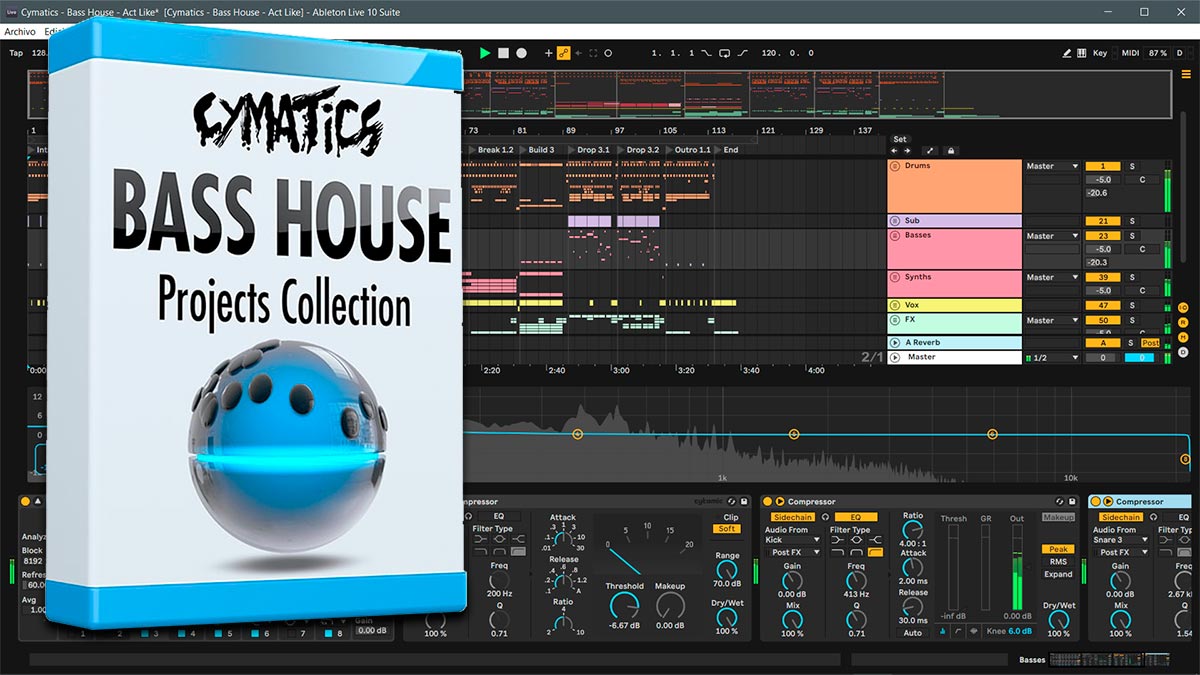 Cymatics Bass House Ableton Projects 1-4