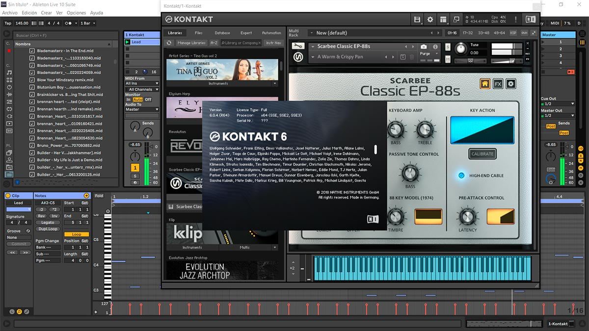 ni kontakt factory library bender