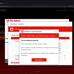 McAfee Malware Screen